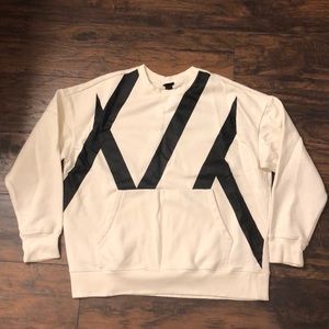 H&M Beige Crewneck Sweater Men (Large)